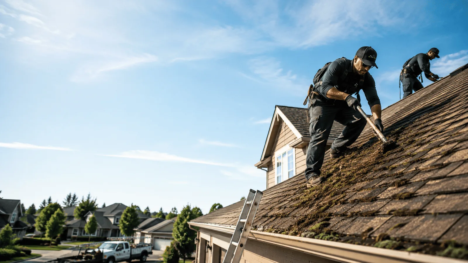 Roof Moss Removal in Piper City, IL near me